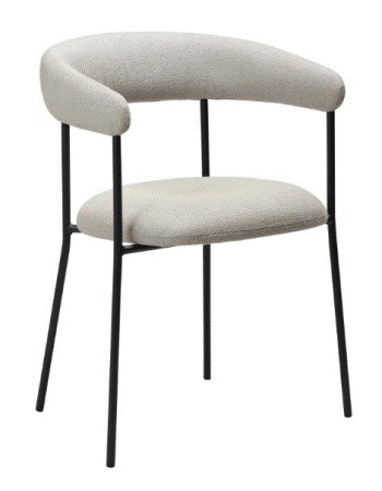 PLENTI Armchair | Cashmere Boucle, Black legs