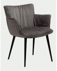 JOIN Armchair | Alu Velvet, Black legs