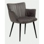 JOIN Armchair | Alu Velvet, Black legs