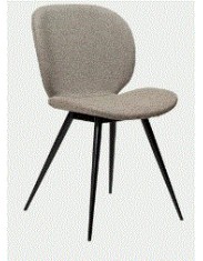 CLOUD Chair | Pebble Earth Boucle, Black legs