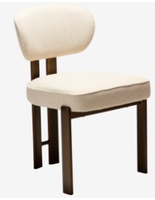 DUCT Chair | Simply Beige Boucle, Ant.Brass legs