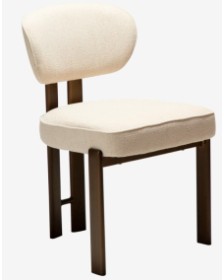 DUCT Chair | Simply Beige Boucle, Ant.Brass legs