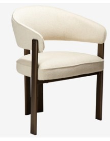 DUCT Armchair | Simply Beige Boucle, Ant.Brass legs
