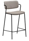 ZED Counter Stool | Cashmere Boucle, Black legs