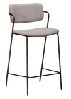 ZED Counter Stool | Cashmere Boucle, Ant.Brass legs