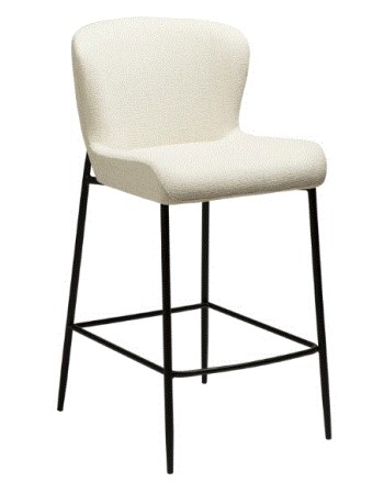 GLAM Counter Stool | Simply Beige Boucle, Black legs