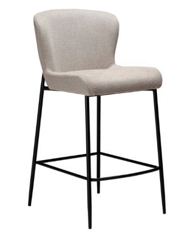 GLAM Counter Stool | Cashmere Boucle, Black legs