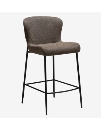 GLAM Counter Stool | Major Brown Boucle, Black legs