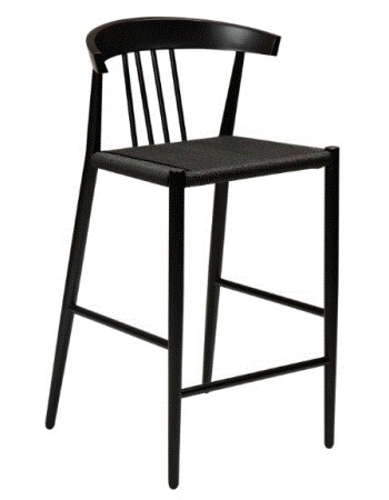 SAVA Counter Stool | Black Paper Cord