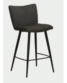 JOIN Counter Stool | Crow Black, Black legs