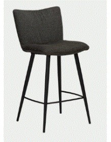JOIN Counter Stool | Crow Black, Black legs