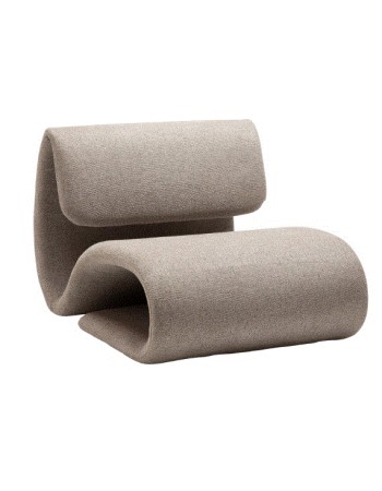DUBNA Lounge Chair | Pebble Earth Boucle