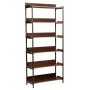 FRIYAY Bookcase with 6 Shelves | Walnut Veneer