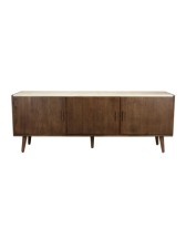 ARDA Sideboard 160x40x60cm | Travertin top, Oak wood 