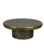 MUSH Coffee Table 60x35cm | Mango Wood Green Brown Color