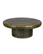 MUSH Coffee Table 60x35cm | Mango Wood Green Brown Color