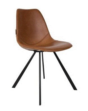 FRANKY Chair | Brown PU