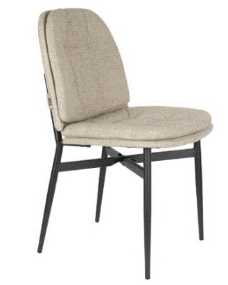 JADE Chair | Beige, Black legs