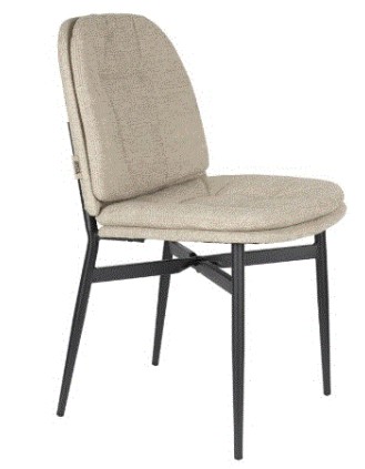 JADE Chair | Beige, Black legs