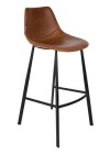 FRANKY Bar Stool | Brown FR, Black legs