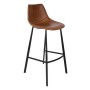 FRANKY Bar Stool | Brown FR, Black legs