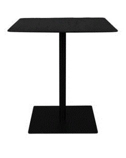 BRAZA Bistro Table Square | Black