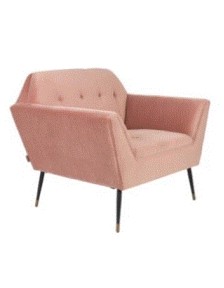 KATE Lounge Chair | Pink