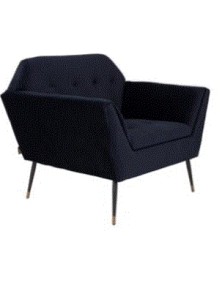 KATE Lounge Chair | Deep Blue