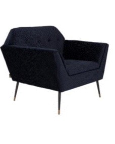 KATE Lounge Chair | Deep Blue