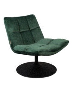 BAR Lounge Chair | Velvet Green