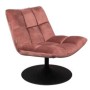 BAR Lounge Chair | Velvet Old Pink