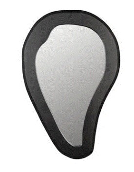 AREN L Mirror | Wood Black 
