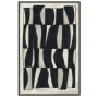 CEBRA Painting 80x120x4cm | Beige black wood black