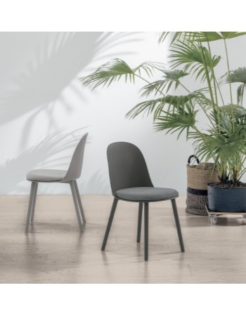 SANTA CRUZ Chair | Graphite Microfiber Velvet 