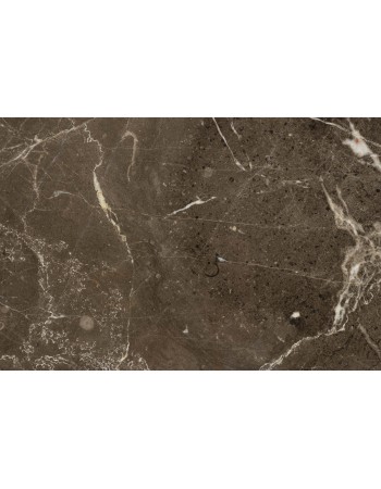 ANNA Side Table 35x42cm | Brown Marble top, Beige base