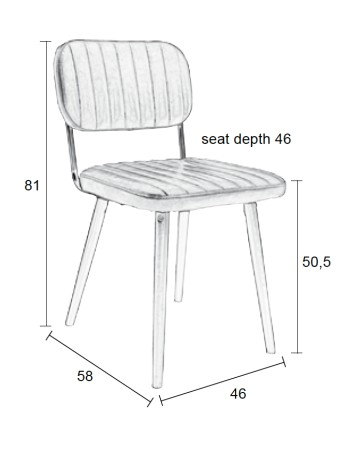 JAKE Chair | Worn Brown