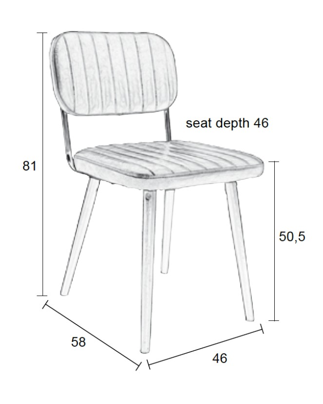 JAKE Chair | Worn Brown