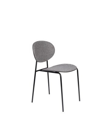 DONNY Chair | Grey, Black legs