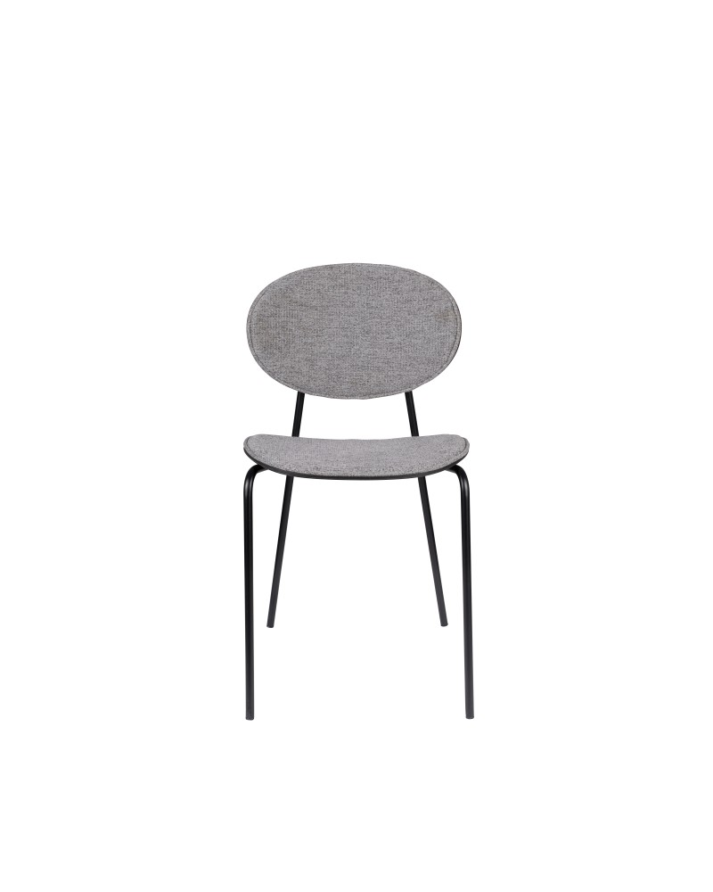 DONNY Chair | Grey, Black legs