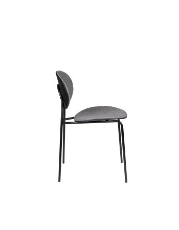 DONNY Chair | Grey, Black legs