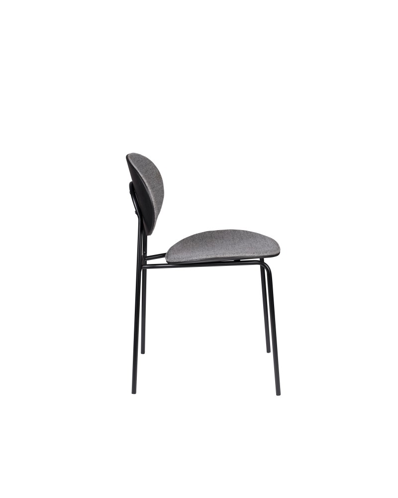 DONNY Chair | Grey, Black legs