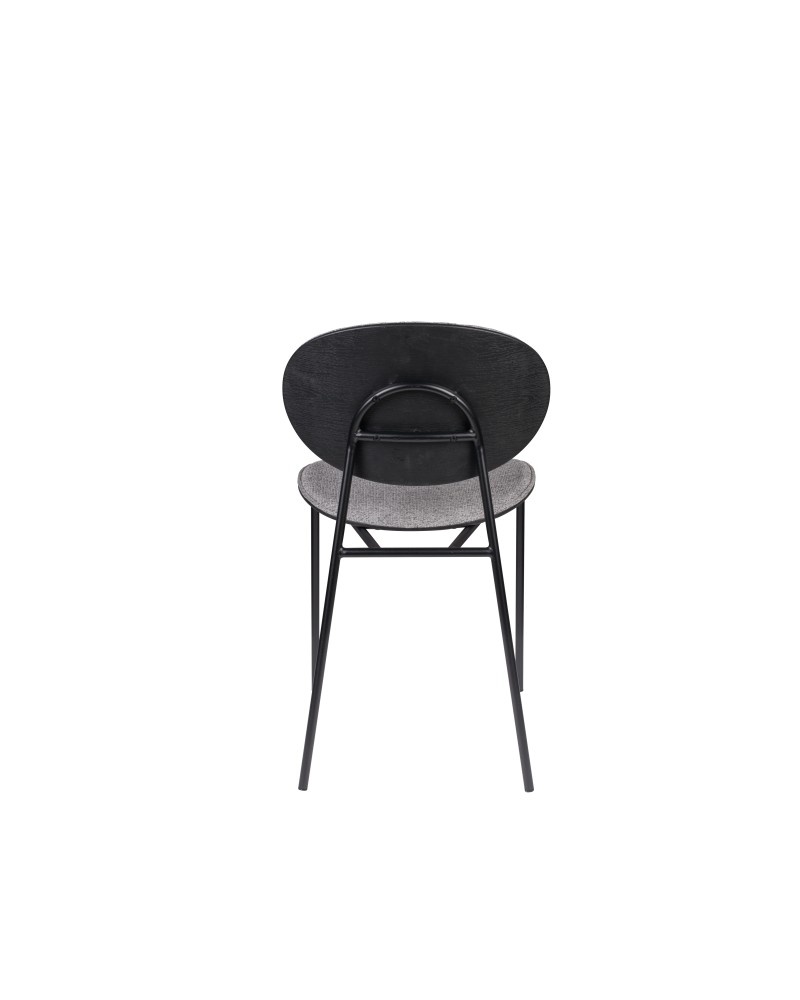 DONNY Chair | Grey, Black legs