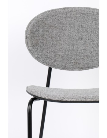 DONNY Chair | Grey, Black legs