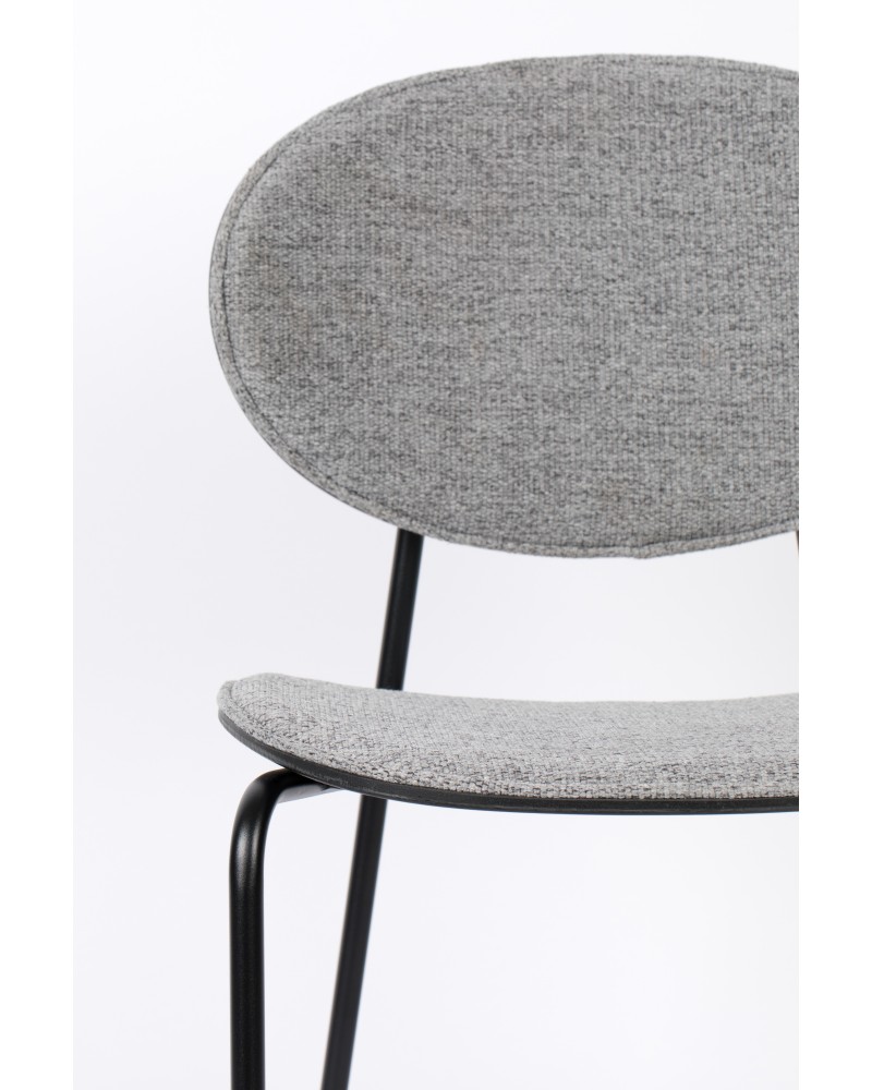 DONNY Chair | Grey, Black legs