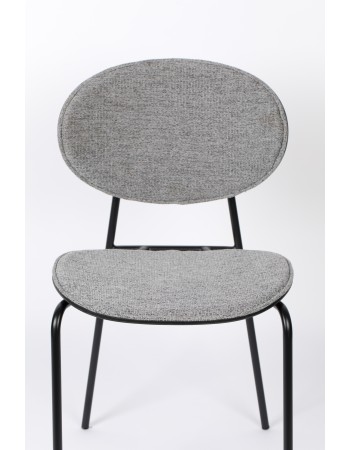 DONNY Chair | Grey, Black legs
