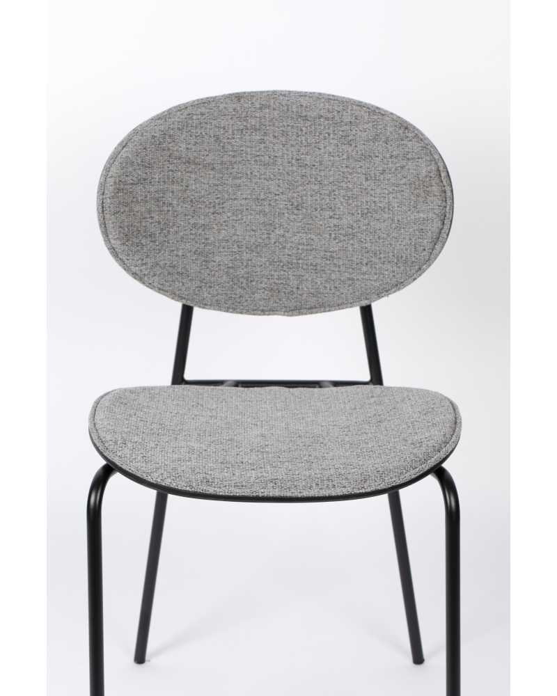 DONNY Chair | Grey, Black legs