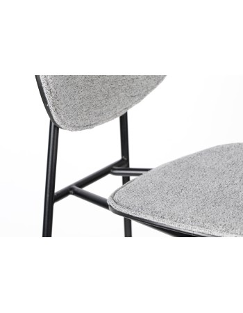 DONNY Chair | Grey, Black legs