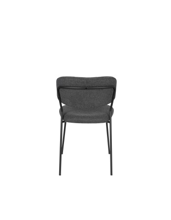 JOLIEN Chair | Dark Grey, Black legs