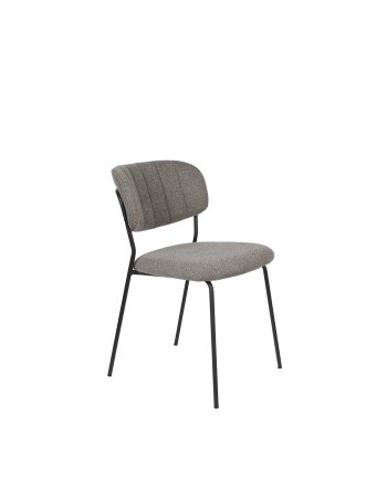 JOLIEN Chair | Grey, Black legs