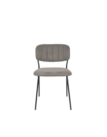 JOLIEN Chair | Grey, Black legs